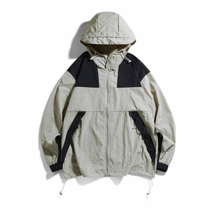 ¡Novedad de 2025! Chaqueta cortavientos de diseño personalizado para hombre, lona transpirable, manga larga, cuello levantado con cremallera - Product Image 5