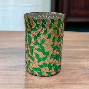 Décoration intérieure dorée et verte Vente à chaud de bougies de luxe vides personnalisées de haute qualité Récipients et bocaux en verre avec mosaïques fabriquées à la main - Product Image 2