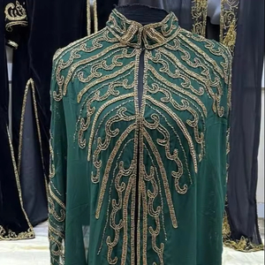 ชุดเดรสยาวแบบมุสลิมสไตล์โมร็อกโก ดูไบ แบบเรียบง่าย ประดับด้วยลูกปัด งานฝีมือ  เป็นมิตรกับสิ่งแวดล้อม เหมาะสำหรับงานปาร์ตี้ งานแต่งงาน  ชุดชายหาด  ทันสมัย - Product Image 1