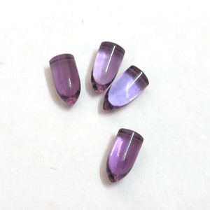 Améthyste 10x5mm pierre lisse en forme de balle Pierre précieuse libre de bonne qualité Pierre unie fantaisie 2.17 carat Pièce pour sertissage de bijoux - Product Image 2