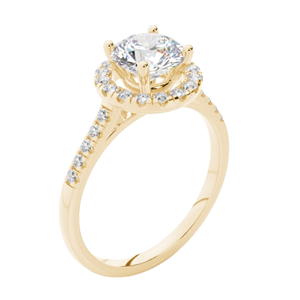 Alta calidad Vintage 14K oro rosa compromiso solitario anillo de lujo clásico Moissanite diamante IGI certificado fiesta romántica - Product Image 3