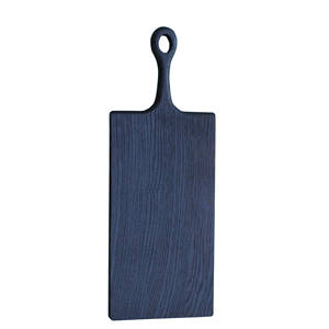 Tabla de Cortar de Madera Ergonómica con Orificio para Colgar, Tabla de Cortar Negra para Cocina, Tabla de Cortar Profesional para Carne y Verduras - Product Image 5