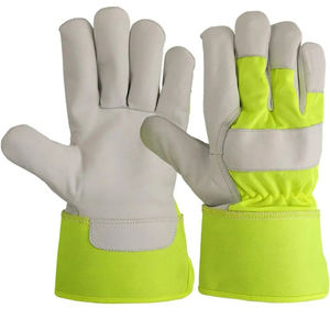 Guantes de Seguridad Industriales, Guantes de Trabajo de Cuero de Palma Única para Trabajadores y Operarios - Product Image 1