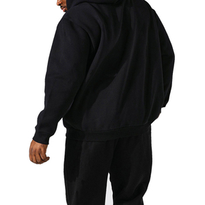 Sweats à capuche pour hommes les plus vendus, 100% coton, thermique, hiver, uni, teinture unie, design, fermeture éclair, à capuche, séchage rapide, respirant - Product Image 3