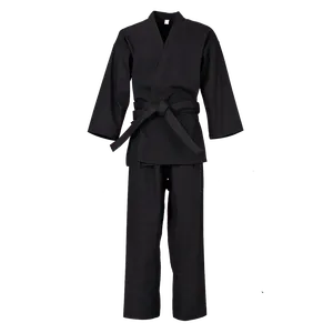 ชุดฝึกคาราเต้น้ำหนักเบาระบายอากาศได้ดีพร้อมเข็มขัดรัดเอวยางยืดฟรีสำหรับศิลปะการต่อสู้และนักเรียนไอคิโด - Product Image 5