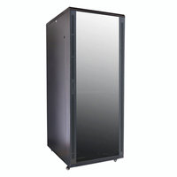 Rak Server telekomunikasi lebar IT 19 inci 18RU 42RU 800mm, pintu depan baja pintu belakang