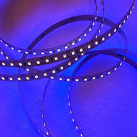 Bande LED UVA 365 nm avec SMD2835, 120 LED/m, pour détection et décoration de scène, et colle UVA 365 à durcissement rapide