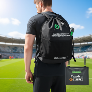 Zaini Sportivi Personalizzati Camden con Cordoncino e Scomparti per Gadget, Ideali per Promozioni - Product Image 3