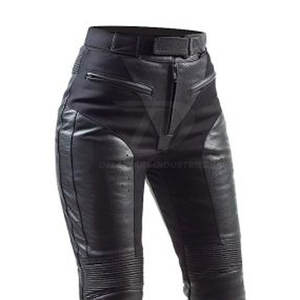 Pantalon en cuir pour moto homme de haute qualité, style classique avec fermeture sécurisée pour une conduite en toute sécurité - Product Image 6