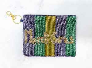 Unique Design <b>Small</b> Coin Pouch Beautiful Multi-Color Beaded Coin Bags Zipper Festivals' Mardi Gras Export Quality Coin Holder - Product Image 3