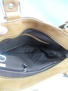 Femmes personnalisable Logo fermeture à glissière peau de vache en cuir véritable sac à main marron blanc étanche Portable toile doublure été - Product Image 5