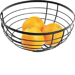 Bol à fruits de cuisine en métal fait à la main, support de stockage de fruits et légumes, organisateur de Table à manger, panier de bol, comptoir - Product Image 1