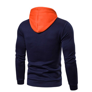 Wholesale Customized <b>Men's</b> 2-Piece Navy Casual Jogging Activewear XL Size Long Sleeve Pullover Hoodie Winter Navy Sweatsuit - Product Image 2