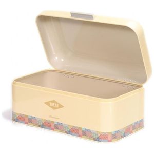 Kontensan EF06156 - Panera Rectangular de 9L con Diseño de Parches en Crema, Tapa con Bisagras, 209 x 365 x 120 mm, Contenedor de Almacenamiento de Alimentos - Product Image 5