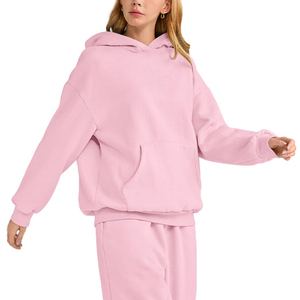 Venta caliente mujeres sudaderas con capucha de gran tamaño Streetwear estilo Hip Hop tela polar a prueba de viento ropa de invierno estilo pulóver - Product Image 3