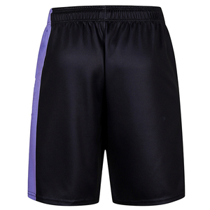 Pantalones Cortos Deportivos para Hombre, Negros y Morados, con Estampado de Personajes, Cintura Elástica, Secado Rápido, Tejido de Poliéster, Corte Medio con Franja Lateral - Product Image 3