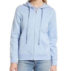 Sudaderas con capucha de algodón con cremallera de manga larga para mujer, sudaderas con capucha de invierno personalizadas 2024, sudaderas informales de calidad superior para mujer a bajo precio - Product Image 1