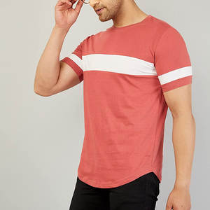 T-shirt d'été pour hommes de haute qualité 100% coton 180gsm style décontracté logo personnalisé impression numérique prix d'usine direct - Product Image 3