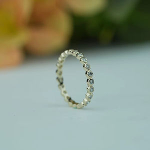 Anillo de diamante cultivado en laboratorio Premium corte redondo VS1 claridad IGI SGL certificado Oro rosa oro plata venta al por mayor pedido a granel proveedor - Product Image 1