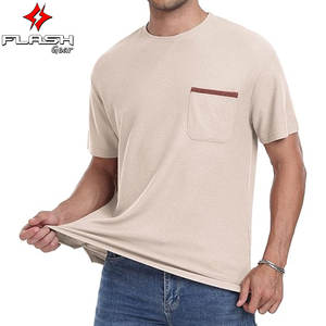 T-shirt personnalisé élégant à manches courtes pour hommes, léger, respirant, confortable, décontracté, tenue d'été, utilisation sportive - Product Image 2