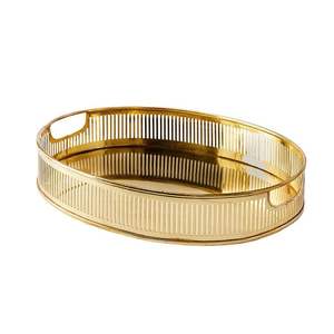 Bandejas decorativas de latón al por mayor bandeja de decoración del hogar bandeja de decoración de Navidad de metal con calidad superior - Product Image 4