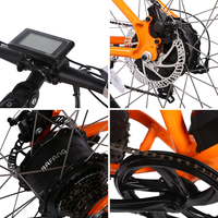 Vélo électrique pour adultes, moteur 500W, gros pneus, vélo de montagne électrique, batterie au Lithium 48V, 7 vitesses, vélo de neige, de plage, hors route