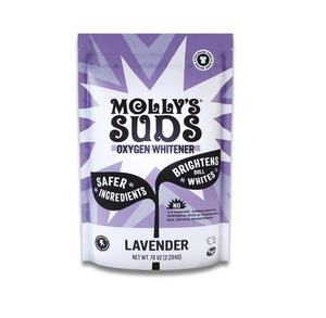 Blanqueador con Oxígeno Molly's Suds, 79 oz, Aceite Esencial de Lavanda, Sin Cloro, Alternativa al Blanqueador Segura para el Color, Quitamanchas - Product Image 1