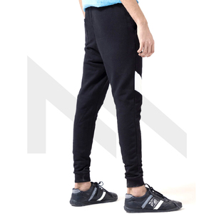 Pantalon de gym pour hommes en molleton de coton léger avec impression de logo personnalisé, vente en gros de vêtements de mode de haute qualité coupe normale, teint uni - Product Image 4
