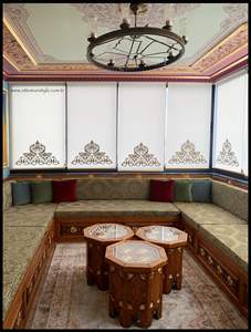 Diseño interior árabe Majlis, diseño clásico moderno, elegante conjunto de sala de estar, asientos de esquina de lujo, diseño que ahorra espacio - Product Image 2