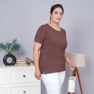 Camiseta de Algodón para Mujer, Estilo Moderno, Corte Regular, Cómoda para Uso Diario, Nueva Llegada, Superventas - Product Image 2