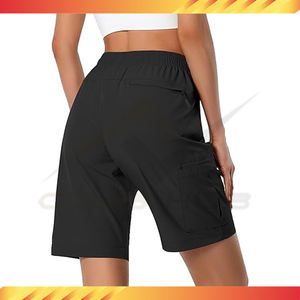 Pantalones cortos de Yoga ligeros de alta calidad para mujer, deportivos, informales, transpirables, de secado rápido, de LICRA atléticos/bolsillos con cremallera de nailon - Product Image 5