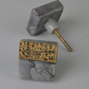 Bouton de meuble et poignée de placard en marbre de qualité supérieure - Pierre solide durable et écologique pour une utilisation en extérieur et dans les hôtels - Product Image 3