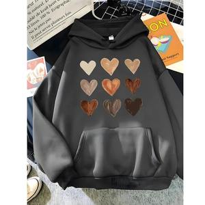 Pull décontracté à capuche avec logo conçu Collection hiver à manches longues sur mesure Sweats à capuche grande taille pour femmes Produit tendance - Product Image 3