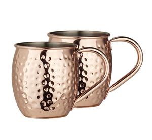 Online Shopping in India for Eco-Friendly Moscow Mule <b>Mugs</b> 500ml Glass Cups Water Tea Hammered Design Customizable Size Price - Product Image 5
