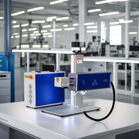 HAUSER Nouveau Marqueur Laser CO2 Haute Précision 40W/50W/60W avec Tube RF 10.6um CNC Portable de Table pour Métal, Cuir, Plastique (DXF/BMP/AI)