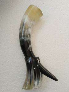 เขาสัตว์ทำมือรักษ์โลกสำหรับดื่มน้ำ พร้อมฐานไม้ สำหรับตกแต่งบ้านหรือสำนักงาน - Product Image 6