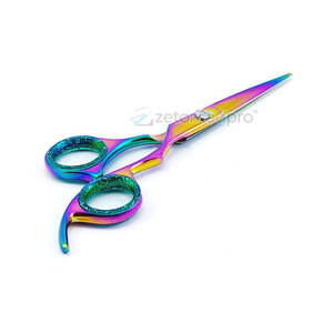 Ciseaux à cheveux en titane arc-en-ciel pour salon de coiffure, ciseaux à cheveux en titane arc-en-ciel de précision pour le coiffage - Product Image 2