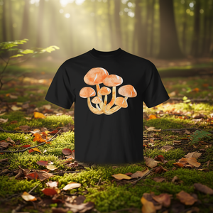 Camiseta Promocional con Ilustración de Hongo Agaricus Bisporus en Acuarela - Product Image 3