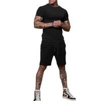 Ensemble d'été de luxe pour homme – Tenue deux pièces respirante et douce pour un style décontracté haut de gamme – Tricot uni