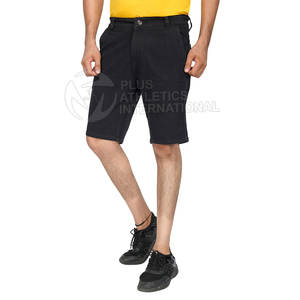 Pantalones cortos vaqueros hasta la rodilla para hombre con puños doblados y bolsillos laterales funcionales Pantalones cortos vaqueros de moda para hombre - Product Image 2