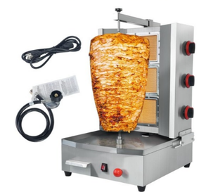 3 Brûleurs Shawarma Grill Machine Commercial Vertical Rotisserie Grill Gyro Viande Doner Kebab Machine pour Cuisine Restaurant - Product Image 1