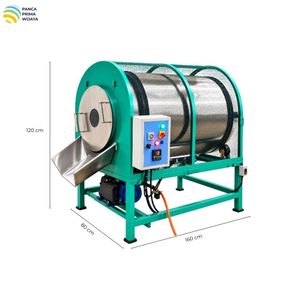 Machine à torréfier au gaz de haute qualité 200 kg en acier inoxydable, torréfacteur automatique de noix, de café et de céréales avec contrôle numérique - Product Image 2