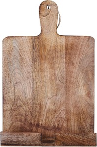 Support de livre de cuisine en bois réglable fabriqué à la main-Porte-recettes et support de tablette pour la cuisine mains libres - Product Image 2