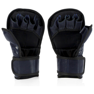 ถุงมือชกมวยหนังแท้สั่งทำพิเศษคุณภาพสูงสีดำ Fairtex แบบรัดตีนตุ๊กแก กันลื่น ปิดนิ้วเต็มรูปแบบ สำหรับมวยไทยและการต่อสู้แบบสตรีทไฟท์ - Product Image 5