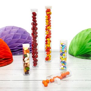 <b>Clear</b> Square <b>Containers</b> with Cap for Industrial Food Use - Product Image 1