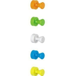 Imanes de Neodimio/Plástico MAUL de Colores Surtidos, 1.5 kg, 12 x 16 mm, 10 Piezas/Paquete, para Decoración y Accesorios de Oficina - Product Image 1