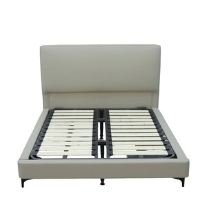 เตียงผู้ใหญ่, เตียงควีนไซส์หุ้มเบาะ, เฟอร์นิเจอร์ห้องนอน, เตียงคิงไซส์, เตียงโรงแรม, เตียงอพาร์ตเมนต์, เตียงหนัง PU สำหรับพื้นที่ขนาดเล็ก - Product Image 3