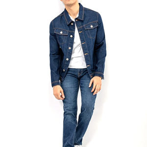 Chaquetas Vaqueras de Lona de Alta Calidad al por Mayor para Hombre, Ajuste Entallado, Casuales, Transpirables, de Secado Rápido, con Logotipo Frontal, Chaquetas de Invierno para Hombre - Product Image 1