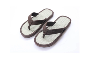 รองเท้าแตะแบบสวม Unisex น้ำหนักเบาพิเศษ หรูหรา ทำจากวัสดุ Sedge Mat สวมใส่สบายทั้งในบ้าน/นอกบ้าน เหมาะสำหรับโรงแรม ชายหาด คุณภาพดีที่สุดจากเวียดนาม - Product Image 2