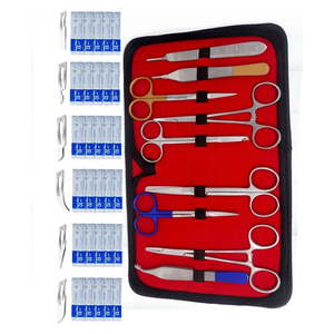 ชุดเครื่องมือผ่าตัดทันตกรรมสำหรับนักเรียนทางการแพทย์เย็บแผลด้วยตนเอง9-Pcs ได้รับการอนุมัติจาก CE - Product Image 1